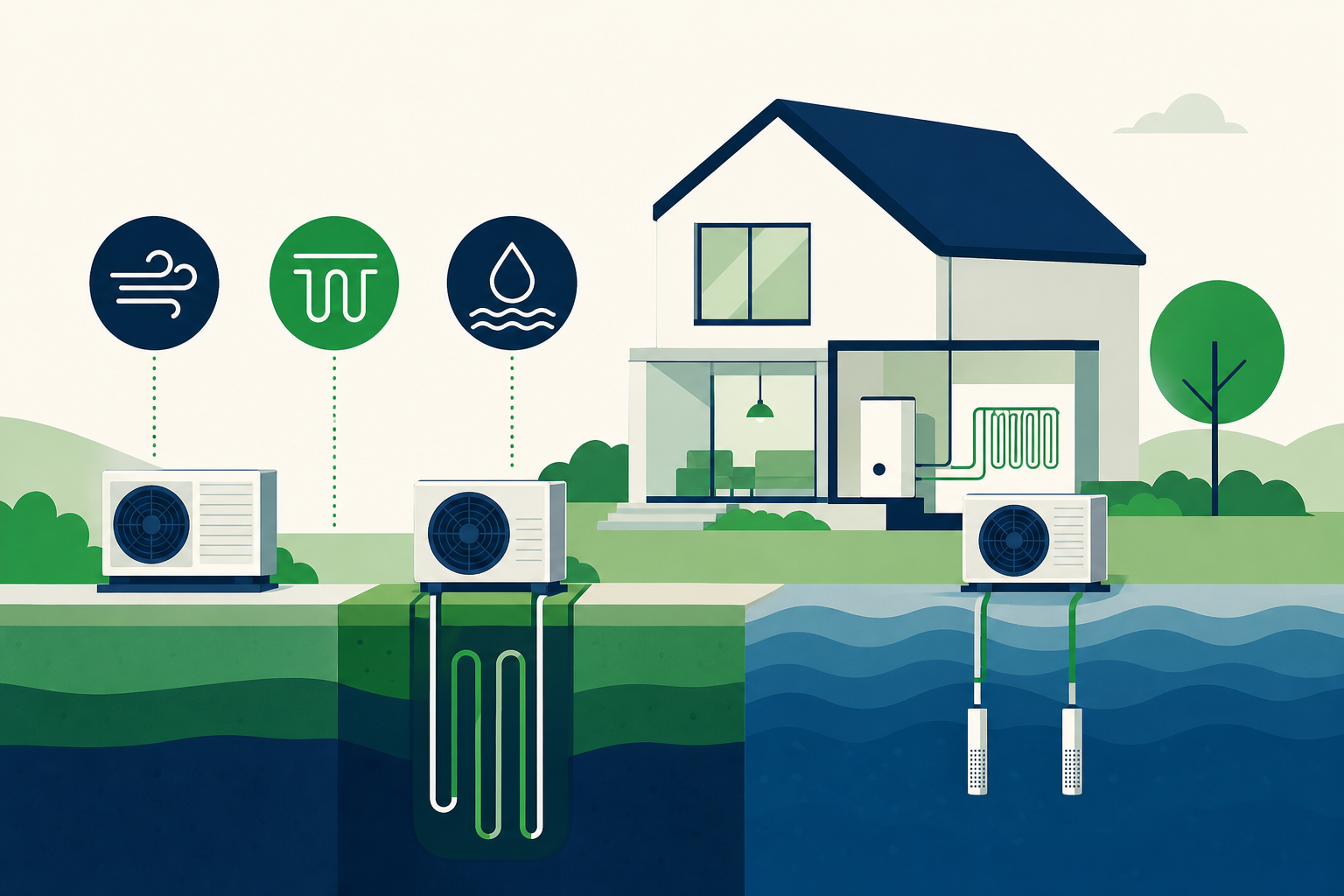 Wärmepumpe Vergleich 2026: Luft, Sole, Wasser im Check